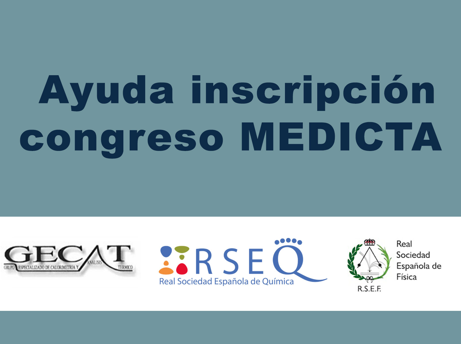 Ayuda inscripción congreso MEDICTA